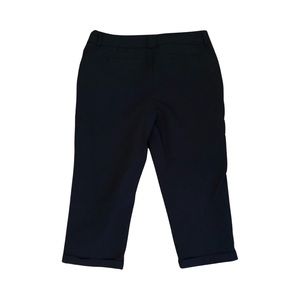 Stretch capri with cuff